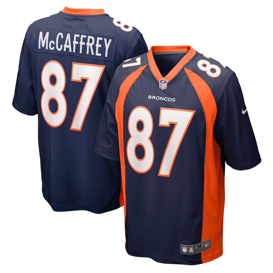 Men Denver Broncos #87 Ed McCaffrey Nike Navy Retired Player NFL Jersey->->NFL Jersey